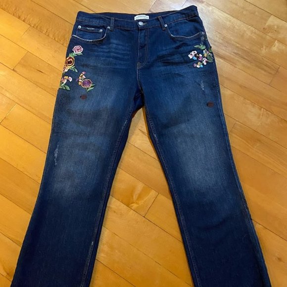 Zara Patchwork Jeans - Picture 1 of 10